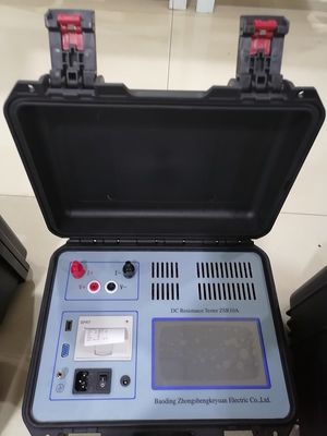 Touch Screen Transformer Resistance Tester , RS232 Winding Resistance Test Set